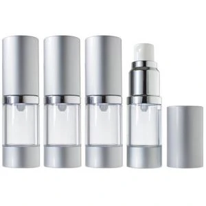 Sticlă pompă Airless de 10 ml argint